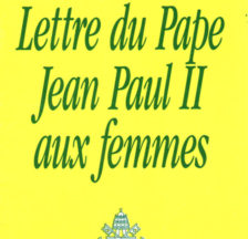 Lettre de Pape Jean Paul II aux femmes: «À vous toutes, femmes du monde entier, mon salut le plus cordial!» (SozArch QS 04.5, 1995)